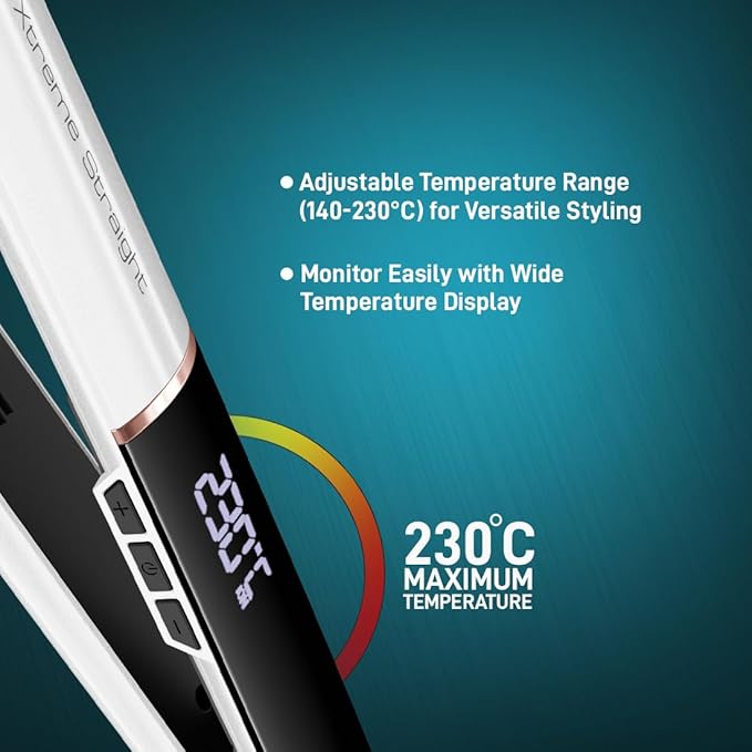 Ikonic Me Xtreme Hair Straightener - White & Black|MRP 2600