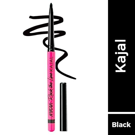 Nykaa Rock The Line Kajal Eyeliner Pencil - Jet Black|0.35 gms|MRP 199