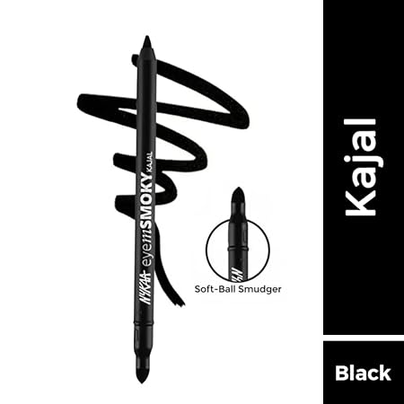 Nykaa Eyem Smokey Eye Waterproof Kajal Pencil (Black)|1.2 gms|MRP 549