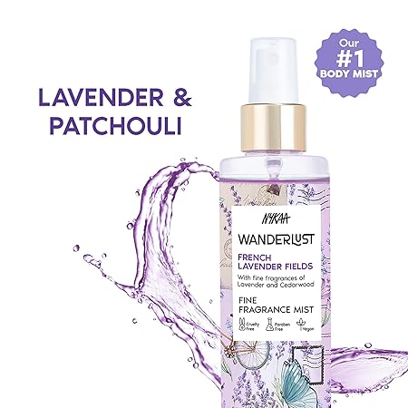 Nykaa Wanderlust French Lavender Fragrance Mist For Body & Hair|200 ml|MRP 599