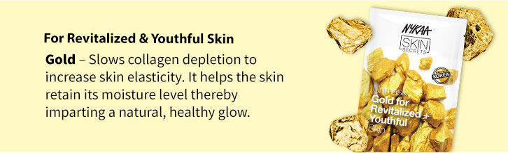 Nykaa Gold Sheet Mask|20 ml|MRP 100