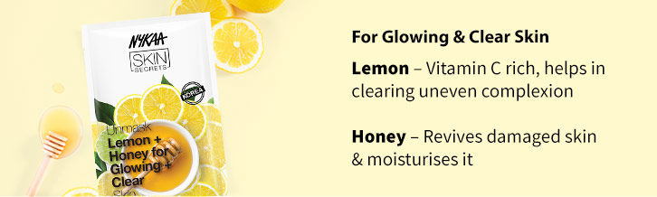 Nykaa Lemon + Honey Sheet Mask|20 ml|MRP 100