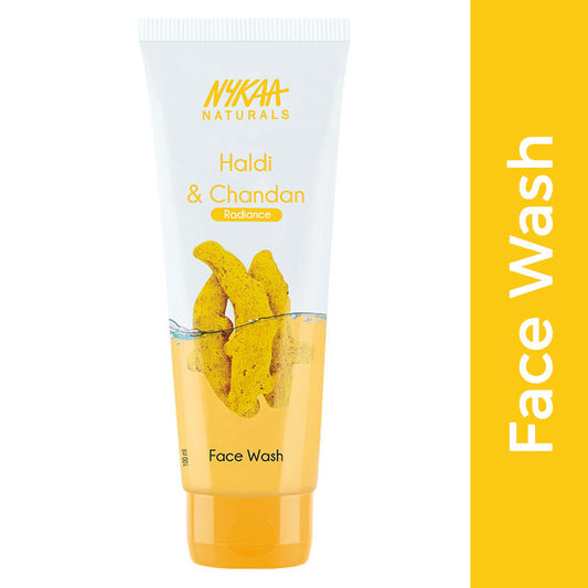 Nykaa Naturals Haldi & Chandan Face Wash For Brightening & Radiant Skin - For All Skin Types|100 ml|MRP 159