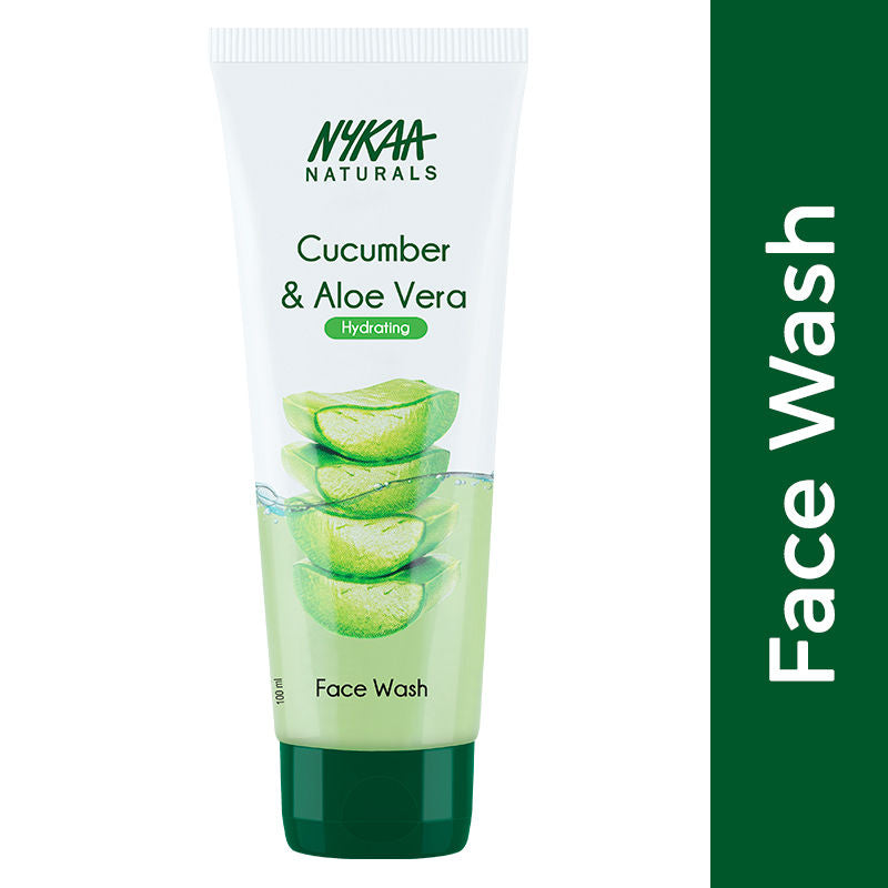Nykaa Naturals Cucumber & Aloe Vera Face Wash For Hydrated Skin - For All Skin Types|100 ml|MRP 159