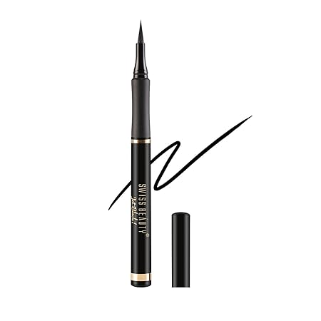 Swiss Beauty Waterproof And Long Wearing Bold Felt Tip Pen Glossy Eyeliner|1.2 ml|MRP 249
