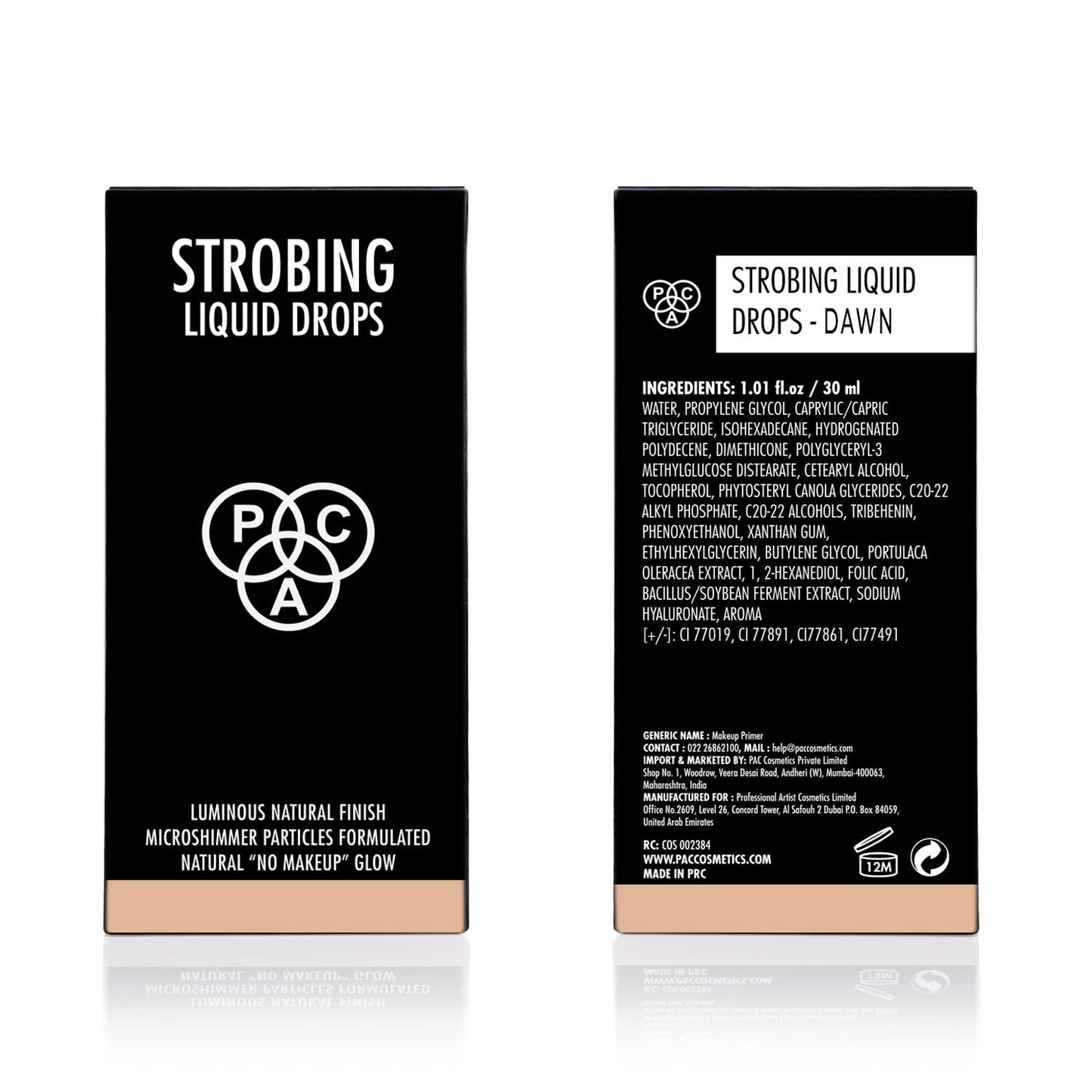 PAC Strobing Liquid Drop 01 Dawn – Liquid Highlighter 30ml