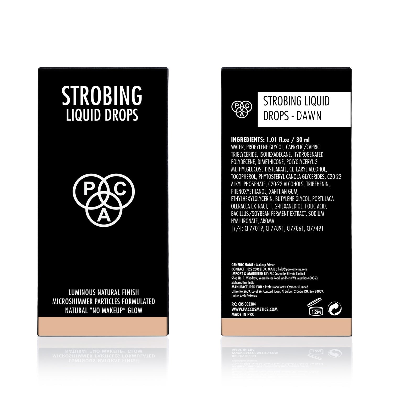 PAC Strobing Liquid Drop 01 Dawn – Liquid Highlighter 30ml