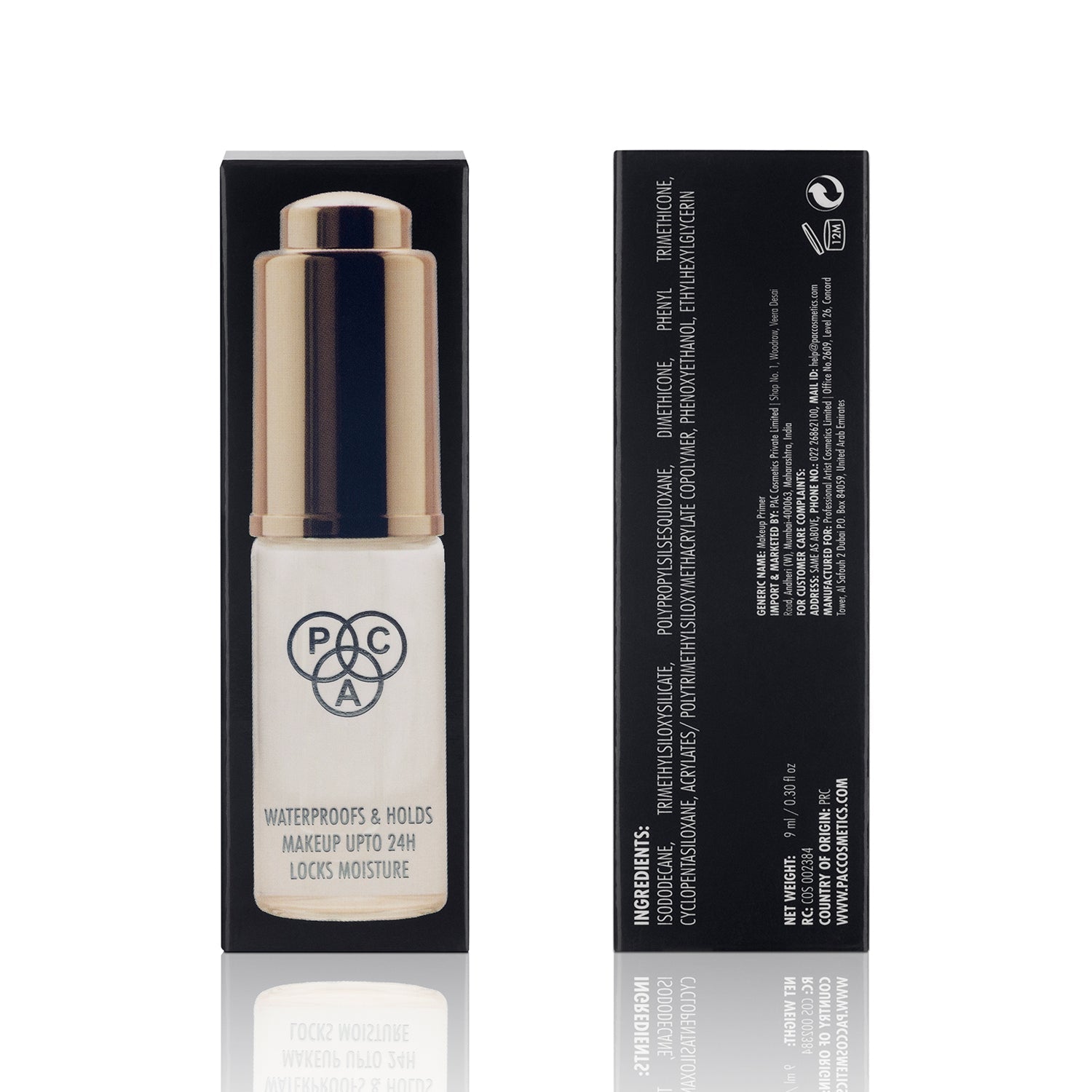 PAC Aqua Grip Primer – Long-Lasting Hydrating Makeup Base | 9ml