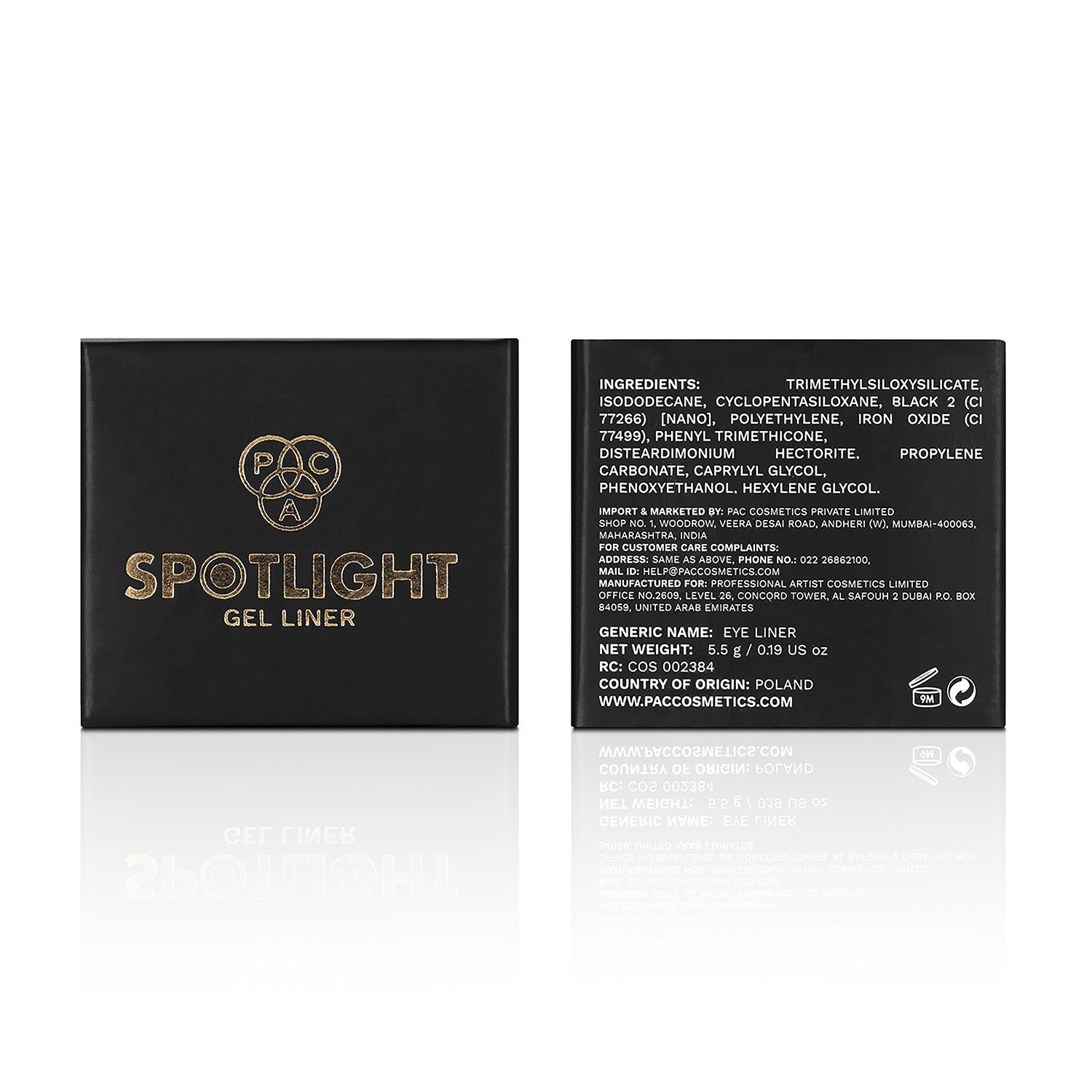 Spotlight Gel Liner Black – Long-Lasting Smudge-Proof Gel | 5.5g