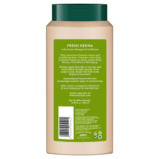 Biotique Advanced Ayurveda Fresh Henna Colour Protect Shampoo & Conditioner 340ml