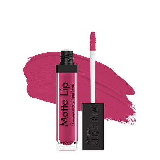Swiss Beauty Matte Lip Liquid Lipstick 30 Fuschia Pink|6 ml|MRP 249