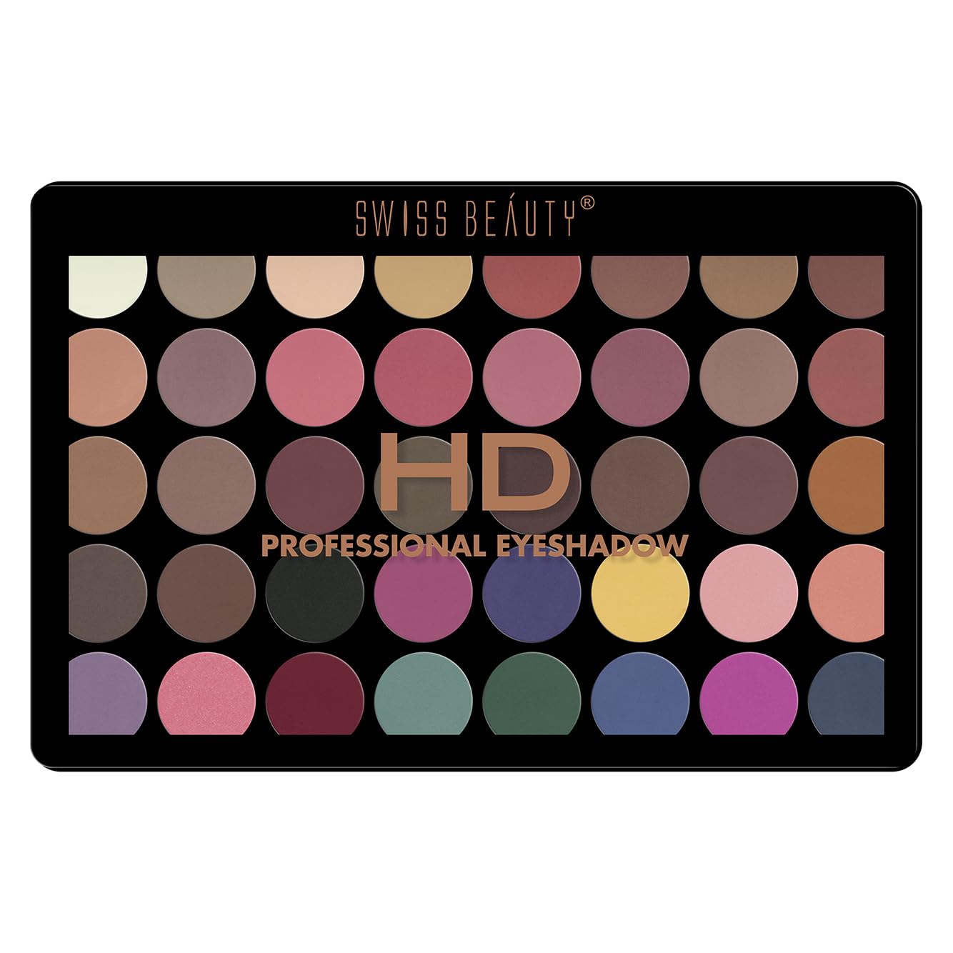 Swiss Beauty Hd Professional 40 Pigmented Colors Eyeshadow Pallete 04|48 gms|MRP 1399