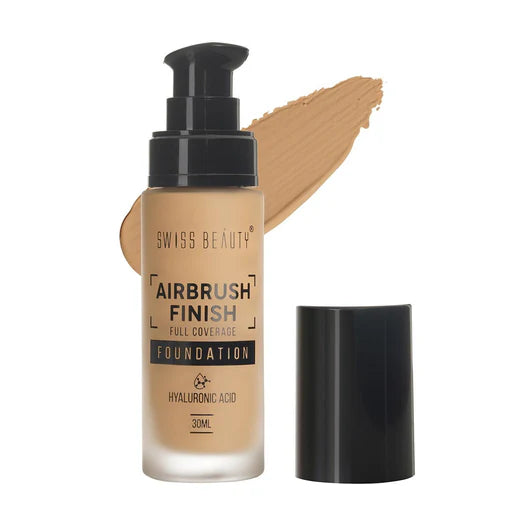 Swiss Beauty Airbrush Foundation 05 Caramel Beige|30 ml|MRP 529