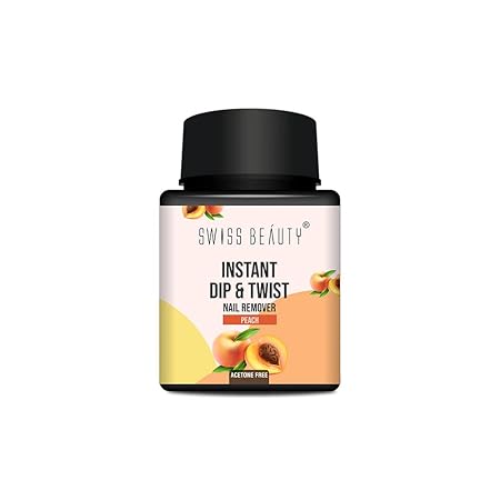Swiss Beauty Instant Dip & Twist Nail Remover Peach|80 ml|MRP 149