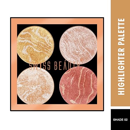 Swiss Beauty Highlighter Palette 02|10 gms|MRP 449
