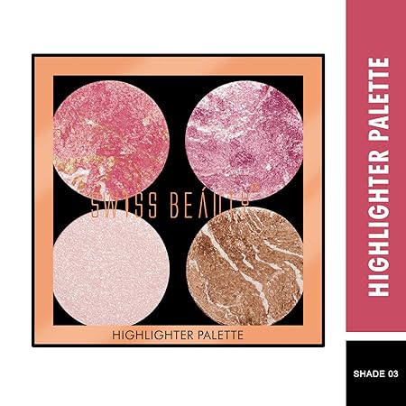 Swiss Beauty Highlighter Palette 03|10 gms|MRP 449