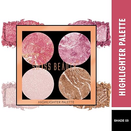 Swiss Beauty Highlighter Palette 03|10 gms|MRP 449