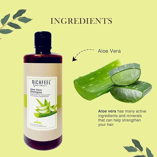 Richfeel Aloe Vera Shampoo|500 ml|MRP 535