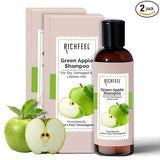 Richfeel Green Apple Shampoo For Dry & Damaged Hair|100 ml|MRP 190