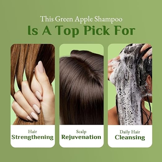 Richfeel Green Apple Shampoo For Dry & Damaged Hair|500 ml|MRP 620