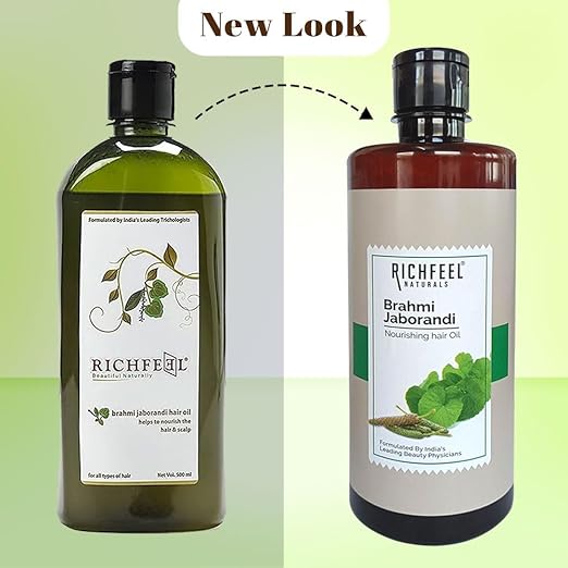 Richfeel Brahmi Jaborandi Hair Oil|500 ml|MRP 950