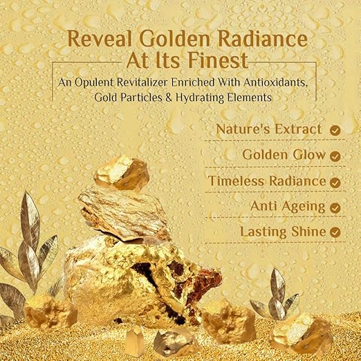 Richfeel Gold Facial Kit - Instant Glow & Bright Skin with Gold Foils|250 gms|MRP 3249