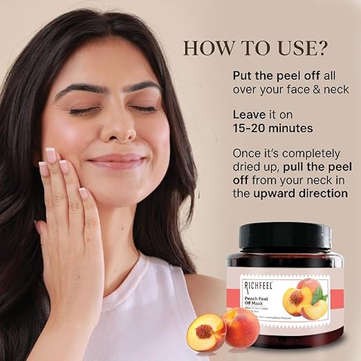 Richfeel Peach Peel Off Mask|500 gms|MRP 750