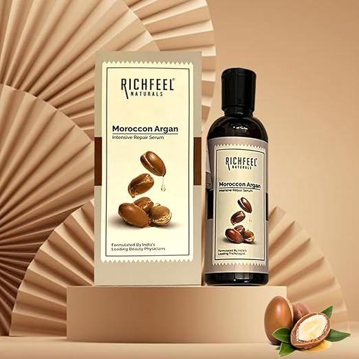 Richfeel Moroccan Argan Hair Repair Serum|80 ml|MRP 250