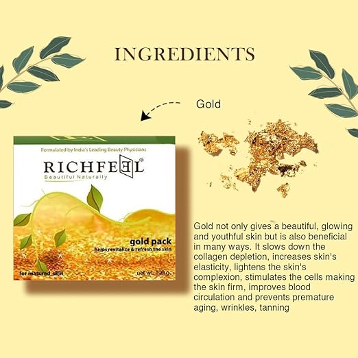 Richfeel Gold Pack|100 gms|MRP 560