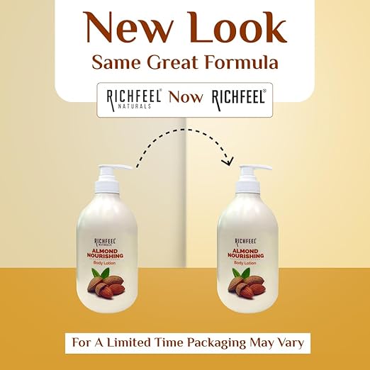 Richfeel Almond Moisturising Body Lotion|400 ml|MRP 449