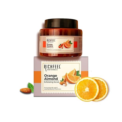 Richfeel Orange Almond Scrub For Brightening & Revitalizing|100 gms|MRP 440