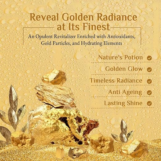 Richfeel Gold Facial Kit - Instant Glow & Bright Skin with Gold Foils|30 gms|MRP 310