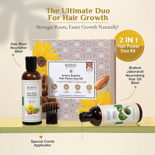 Richfeel Arnica Brahmi Hair Power Duo Kit|160 gms|MRP 849