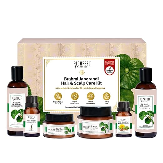 Richfeel Brahmi Jaborandi Hair & Scalp Care Kit|355 gms|MRP 1999