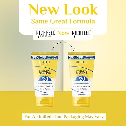 Richfeel Sunshield With SPF 30|100 gms|MRP 336