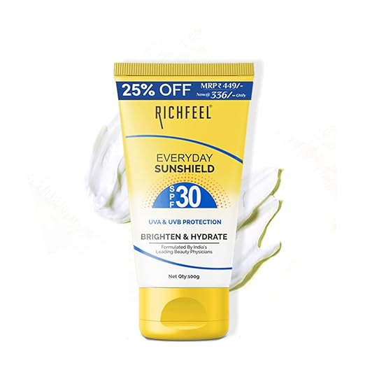 Richfeel Sunshield With SPF 30|100 gms|MRP 336