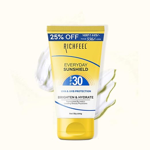 Richfeel Sunshield With SPF 30|100 gms|MRP 336