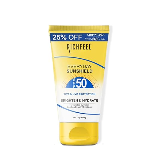 Richfeel Sunshield With SPF 50|100 gms|MRP 411