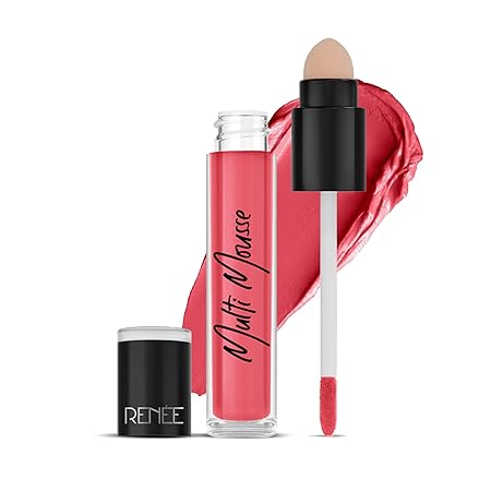 Renee Multi-mousse for Lips, Cheeks & Eyes - 05 Pink Pudding|5 gms|MRP 550