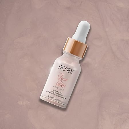 Renee Face Gloss With Hyaluronic Acid - Rose Gold|10 ml|MRP 599