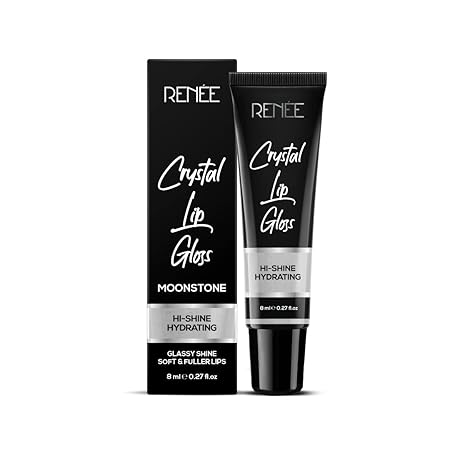 Renee Crystal Lip Gloss 01 Moonstone|8 ml|MRP 350