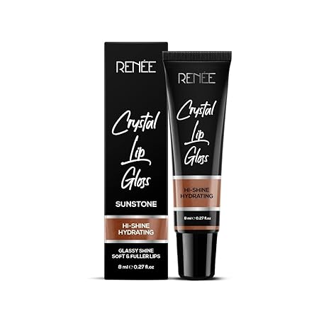 Renee Crystal Lip Gloss 03 Sunstone|8 ml|MRP 350