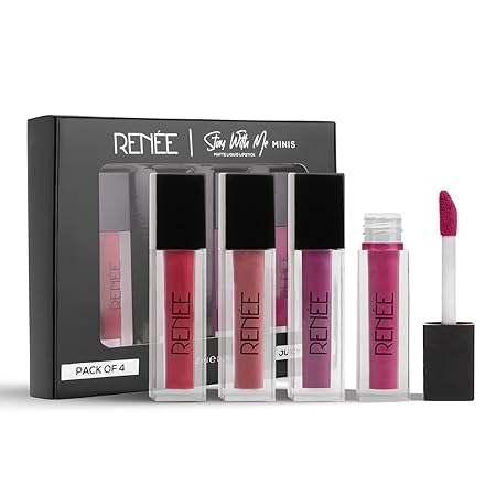 Renee Stay With Me Mini Matte Lip Color 01 Juicy Berries|8 ml|MRP 700