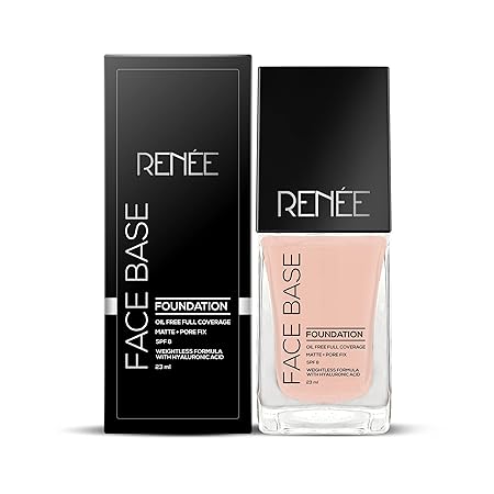 Renee Face Base Liquid Foundation With SPF - Frappe|23 ml|MRP 750