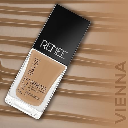 Renee Face Base Liquid Foundation With SPF -Vienna|23 ml|MRP 750