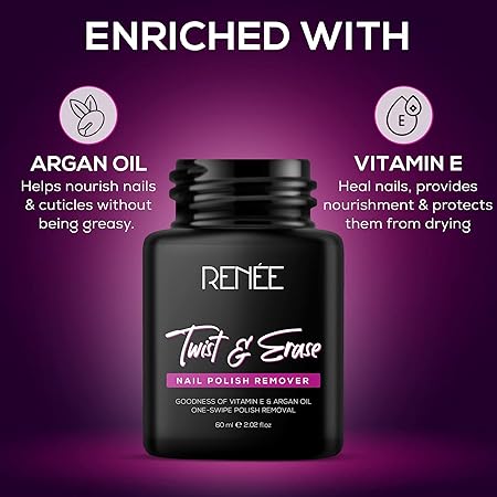 Renee Twist & Erase Nail Polish Remover|60 ml|MRP 199