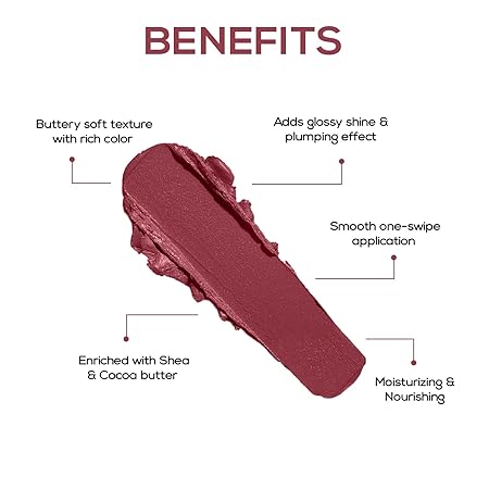 Renee Crush Glossy Lipstick - Besos|4 gms|MRP 499