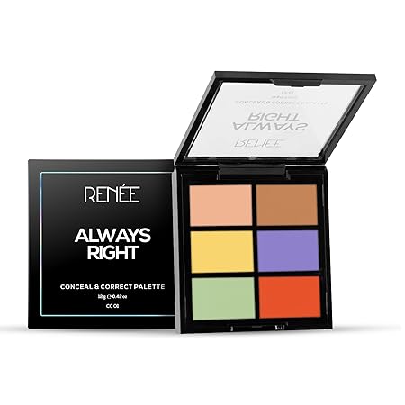 Renee Always Right Conceal & Correct Palette|12 gms|MRP 499