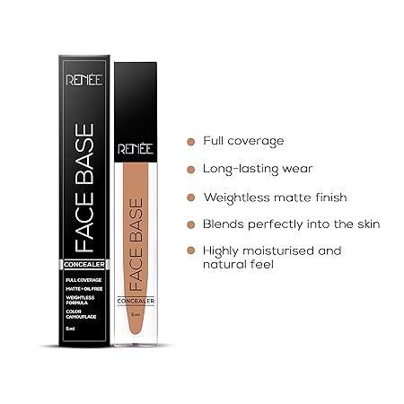 Renee Face Base Liquid Matte Concealer - Shortbread|5 ml|MRP 550