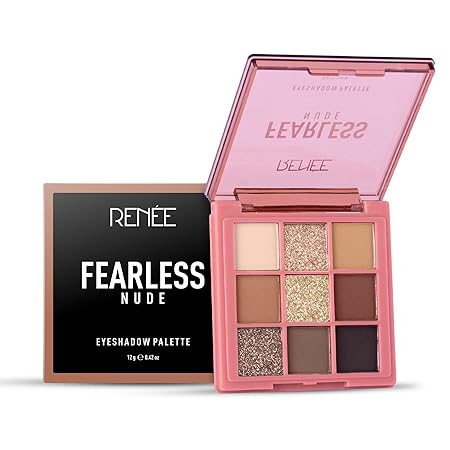 Renee  Fearless Eyeshadow Palette - Nude|12 gms|MRP 499